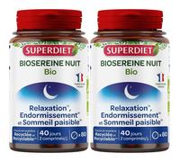 SUPERDIET Biosereine Nuit Bio - 10% avec le code: 926CE Comprimé(S) 2x80 pc(s)