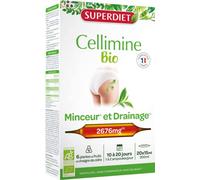 SUPERDIET - CELLIMINE BIO - Minceur et Drainage - Phytothérapie - Fabrication Française - 20 ampoules de 15 ml