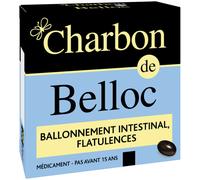 Superdiet Charbon De Belloc Ballonnement Intestinal/Flatulences 36 Capsules Molles