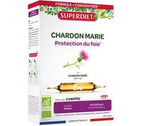 Super Diet Complément Chardon‑Marie Bio 3000 mg – Protection du foie – 20 ampoules de 10 ml