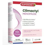 SUPERDIET - CLIMACTYL Ménopause - Complexe phyto-nutrition - 30 gélules