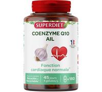 SUPERDIET Coenzyme Q10 + Ail - 180 gélules Capsule(S) pc(s)