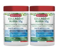 Superdiet Collagène Marin - Santé articulaire - 10% avec le code: 926CE Poudre Pour La Préparation D'Une Solution 2x220 g