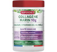 Superdiet Poudre Collagène marin - Santé osseuse & équilibre minéral - 240 g