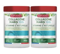 Superdiet Collagène marin vitamine C naturelle - 10% avec le code: 926CE Poudre 2x210 g