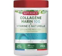 Superdiet Collagène Marin 10g + Vitamine C Naturelle 210g