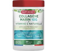 Superdiet Collagène Marin 10g + Vitamine C Naturelle 210g