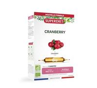 Superdiet Cranberry Canneberge Bio 20 ampoules de 15ml