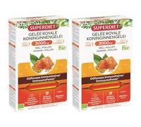 Superdiet Gélée Royale 3000mg Bio Ampoule(S) 2x20x15 ml