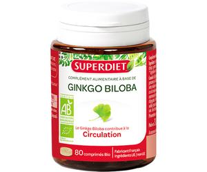 Superdiet Ginkgo Biloba Bio 80 Comprimés