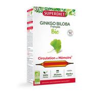 Ginkgo biloba bio, 20 ampoules de 15ml