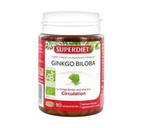 Superdiet - SUPERDIET - GINKGO BILOBA BIO - Circulation & Mémoire - 80 comprimés Vitamines 34 g unisex