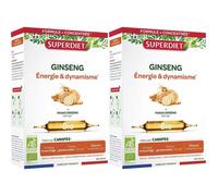 SUPERDIET - GINSENG BIO 20 ampoules de 10 ml Ampoule(S) Buvable(S) 2x20 pc(s)