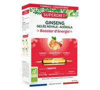 Super Diet Ginseng Gelée Royale Acerola Bio 20 ampoules de 15ml
