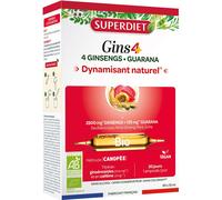 Super Diet Complément alimentaire Ginseng Immunité Bio 20 ampoules de 15 ml