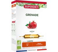 SUPERDIET - GRENADE BIO - 100% jus - Fabrication française - 20 ampoules de 10 ml