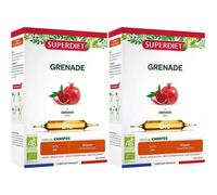 SUPERDIET Grenade Bio - 20 ampoules de 10 ml 10% avec le code: 926CE Ampoule(S) 2x20 pc(s)