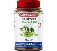 SUPERDIET - GRIFFONIA - Naturopathie - Bon moral et bonne humeur - Fabrication française - 40 gélules
