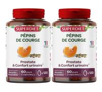 SUPERDIET Huile de Pépin Courge Bio - 10% avec le code: 926CE Capsule(S) 2x120 pc(s)