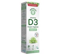 Superdiet - SUPERDIET-Vitamine D3 100% d'origine végétale -Adultes et enfants-Spray de 20ml Vitamines 20 g unisex