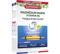 Super Diet – Ampoules Magnésium Marin et Vitamine B6 – 20 x 15 ml