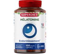 Super Diet Complément alimentaire Mélatonine – Endormissement – 120 gélules