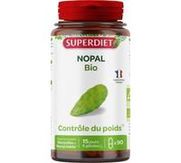 SUPERDIET - NOPAL BIO 90 - Contrôle du poids - Phytothérapie - Fabrication française - 90 gélules