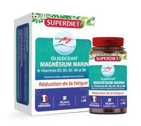 OLIGOCEAN - AQUAMAG -Magnésium Marin - Vitamine B3, B5, B2, B6 et B8 - Réduire la fatigue - Fabrication française - 80 gélules