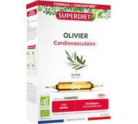 SUPERDIET - OLIVIER BIO - Cardiovasculaire - Phytothérapie - Fabrication française - 20 ampoules de 10 ml