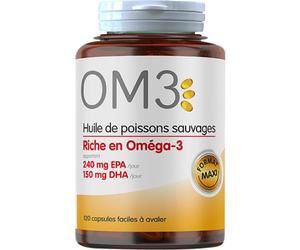 Superdiet OM3 Huile De Poissons Sauvages 120 Capsules