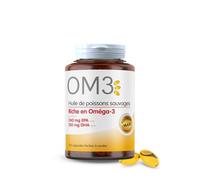 Isodisnatura Huile de poisson OM3 - Riche en Oméga 3 - 120 capsules