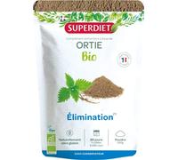 SUPERDIET - ORTIE BIO - Élimination- Sachet refermable - Conditionné en France - Poudre 200 g