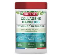 Superdiet Collagène Marin 10g + Vitamine C Naturelle 210g