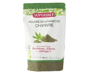 Superdiet Poudre de Graines de Chanvre 200g