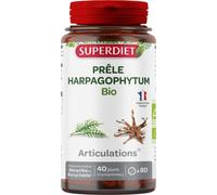 SUPERDIET - PRÊLE HARPAGOPHYTUM BIO - Mobilité articulaire - Phytothérapie - Fabrication Française - 80 comprimés