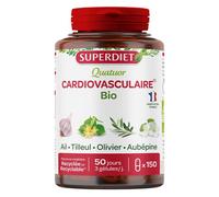 Superdiet Quatuor Ail Cardiovasculaire Bio 150 gélules