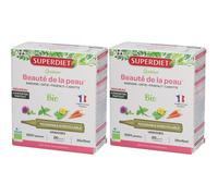 Superdiet Quatuor beauté de la peau bio Solution Orale 2x300 ml