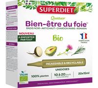 Superdiet Complément Quatuor Digestion Bio – Radis noir & Artichaut – 20 unidoses (15 ml)