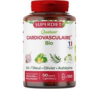 Superdiet Quatuor Ail Cardiovasculaire Bio 150 gélules