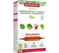 Super Diet Quatuor Vigne Rouge Circulation Bio 20 ampoules de 15ml