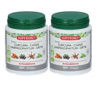 SUPERDIET Quatuor Curcuma Bio Articulations Gélule - 10% avec le code: 926CE Capsule(S) 2x150 pc(s)