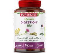 Superdiet Quatuor Bien-Être Digestif Bio 150 gélules