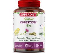 Superdiet Quatuor Bien-Être Digestif Bio 150 gélules