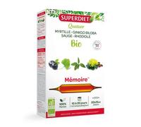 Super Diet Quatuor Bacopa Mémoire Bio 20 ampoules de 15ml