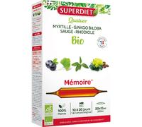 Super Diet Complément alimentaire Quatuor Bacopa Mémoire Bio – 20 ampoules de 15 ml