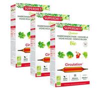Superdiet Quatuor Marronnier d'Inde Circulation Lot de 3 x 20 ampoules de 15ml