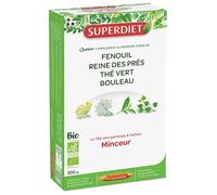 Super Diet Quatuor Thé Vert Minceur Bio 20 ampoules de 15ml
