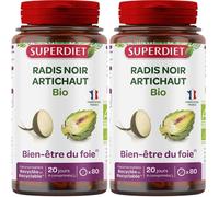 SUPERDIET Radis Noir Artichaut Bio - 10% avec le code: 926CE Comprimé(S) 2x80 pc(s)