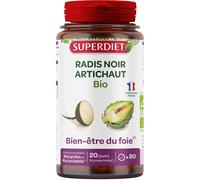 SUPERDIET Radis Noir Artichaut Bio - 10% avec le code: 926CE Comprimé(S) 80 pc(s)