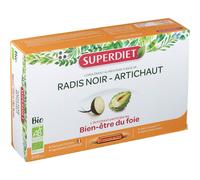 SUPERDIET - RADIS NOIR, ARTICHAUT BIO 20 ampoules de 10 ml Ampoule(S) Buvable(S) 20x10